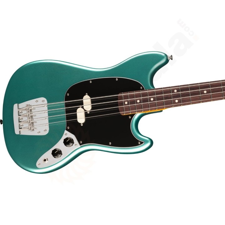 Fender American Professional Classic Mustang Bass, Rosewood Fingerboard, Faded Sherwood Green Metallic