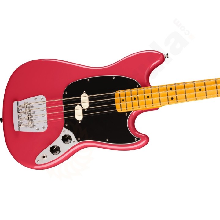 Fender American Professional Classic Mustang Bass, Maple Fingerboard, Faded Dakota Red