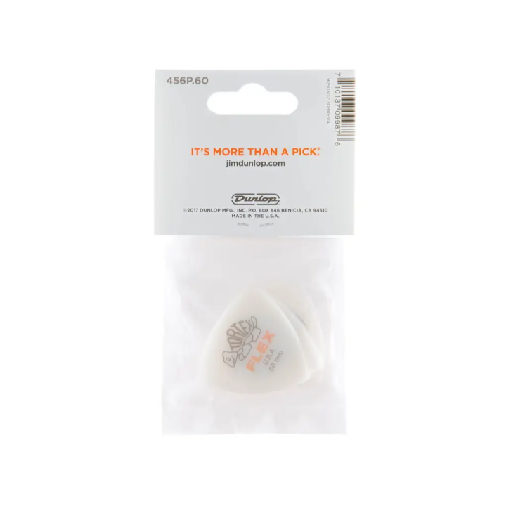 Dunlop - 456P.60 Tortex Flex Triangle .60 mm Pack/6