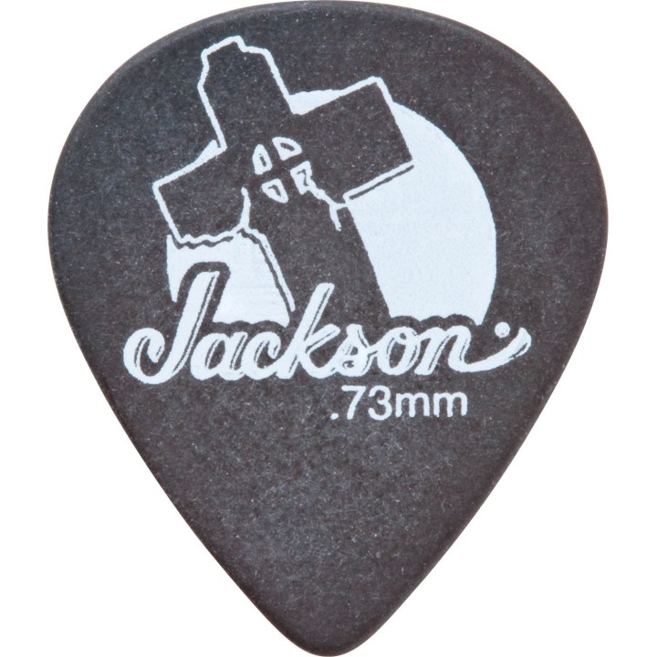 Jackson - 551 Leaning Cross Picks, Black, Thin .50mm