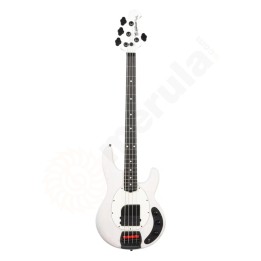 Music Man Tim Commerford Stingray Bass, Passive - Fight Night White