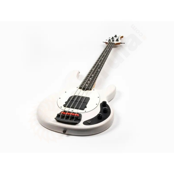 Music Man Tim Commerford Stingray Bass, Passive - Fight Night White