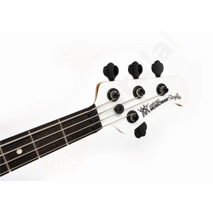 Music Man Tim Commerford Stingray Bass, Passive - Fight Night White