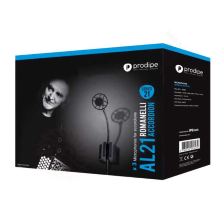 Prodipe AL21 - Set 3 microfoni cablati da fisarmonica