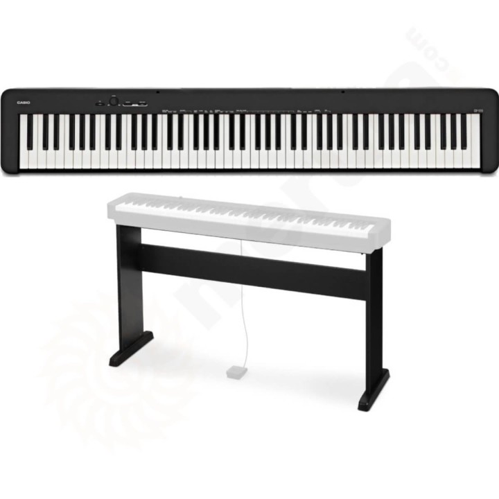 Casio | CDP-S110WE Set Completo Pianoforte Digitale + Supporto + Panchetta + Cuffie