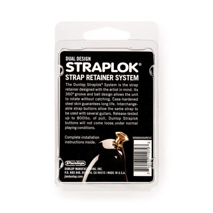Acquista Dunlop Sls1035bn Straplok Dual Design Black Nickel 4505622 online | Merula Strumenti Musicali