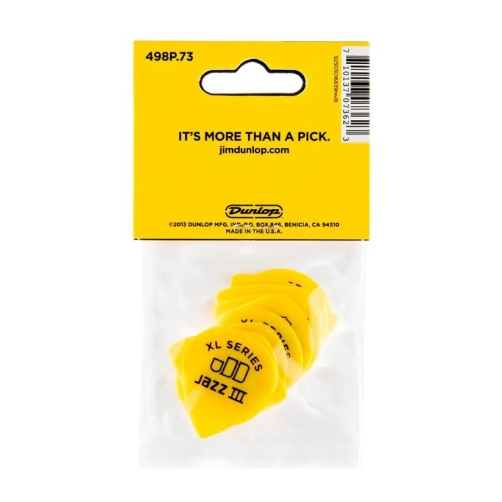 Acquista Dunlop 498p.73 Tortex Jazz III Xl, .73mm 4508016 online | Merula Strumenti Musicali