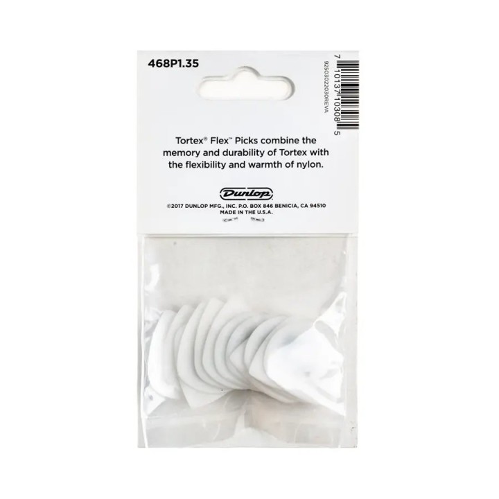 Acquista Dunlop 468p1.35 Tortex Flex Jazz III 1.35mm Pack/12 4508656 online | Merula Strumenti Musicali