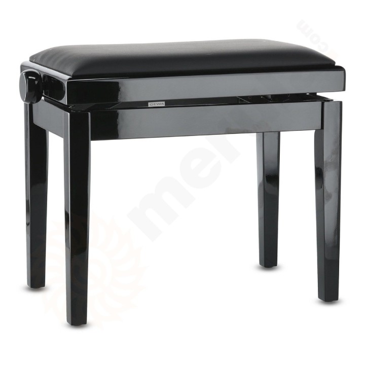 Gewa Panca Deluxe Vinyl Nero lucido Sedile nero