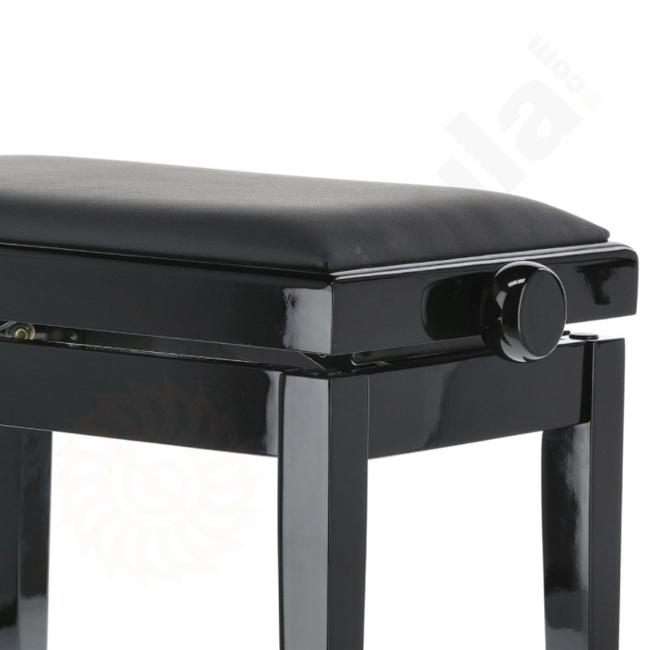 Gewa Panca Deluxe Vinyl Nero lucido Sedile nero