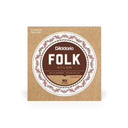Acquista D'Addario Ej34 D'Addario Ej34 Folk Nylon Guitar Strings, Ball End, 80/20 Bronze/Blac online | Merula Strumenti Musicali