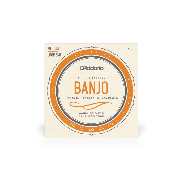 Acquista D'Addario Ej55 D'Addario Ej55 5-String Banjo Strings, Phosphor Bronze, Medium, 10-23 online | Merula Strumenti Musicali