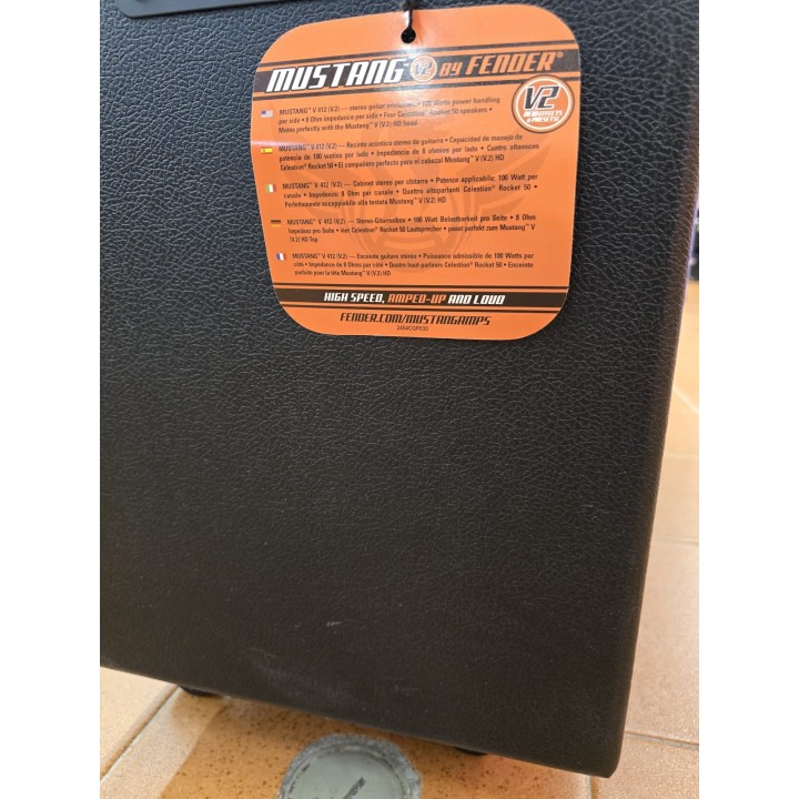 Fender | 2300600000 Mustang V 412 CAB V2 Cabinet per chitarra elettrica 4x12