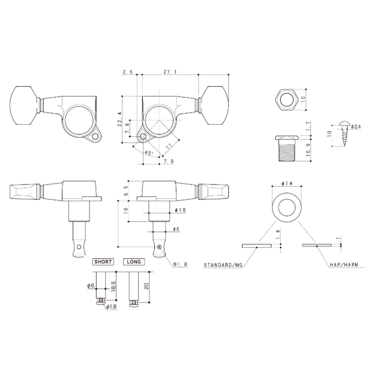 Gotoh - SG381-04-CK-MG-T