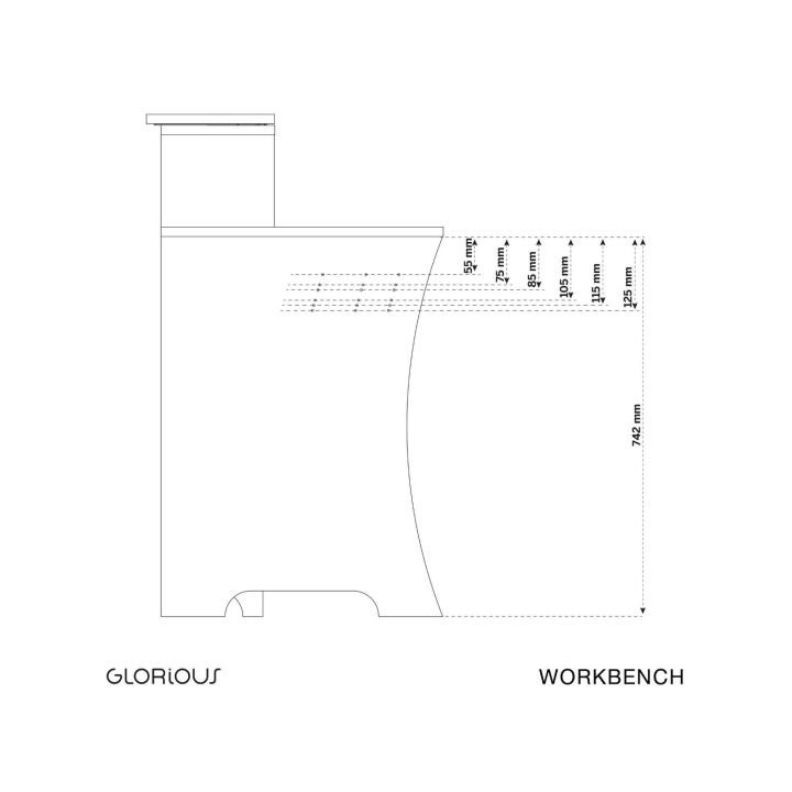 Glorious - Workbench White