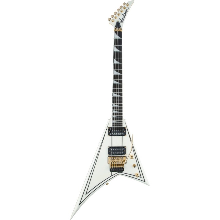 Jackson Pro Series Rhoads RR3, Ebony Fingerboard, Ivory with Black Pinstripes