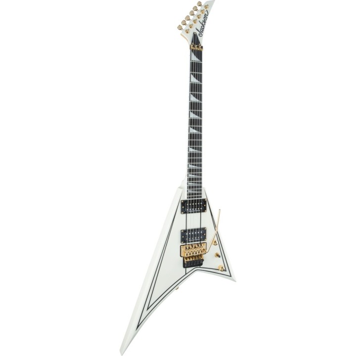 Jackson Pro Series Rhoads RR3, Ebony Fingerboard, Ivory with Black Pinstripes