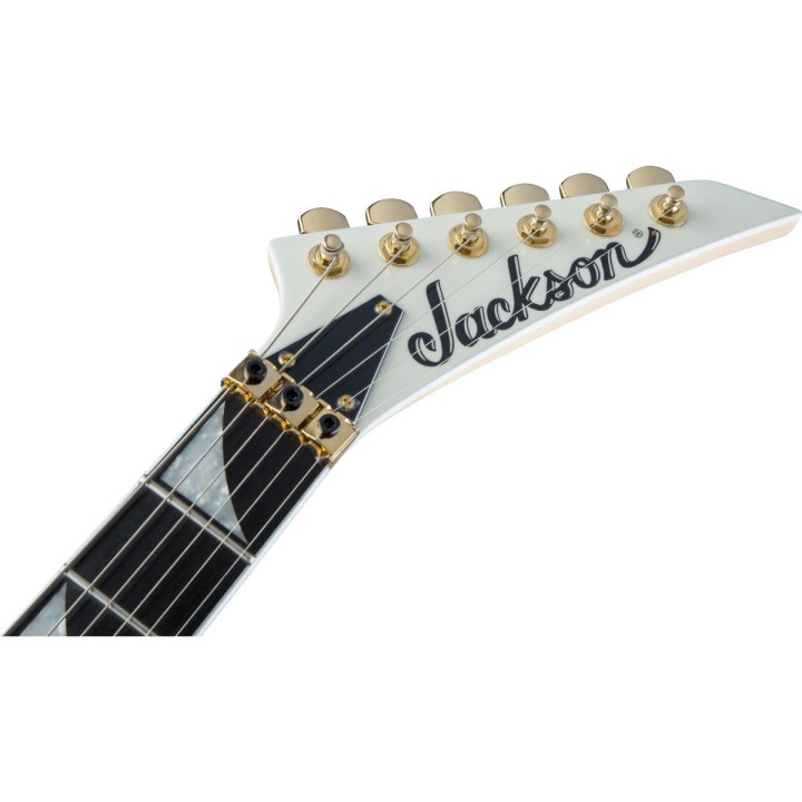 Jackson Pro Series Rhoads RR3, Ebony Fingerboard, Ivory with Black Pinstripes