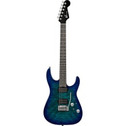 Charvel Pro-Mod Plus DK24 HH 2PT EB QM, Ebony Fingerboard - Chlorine Burst