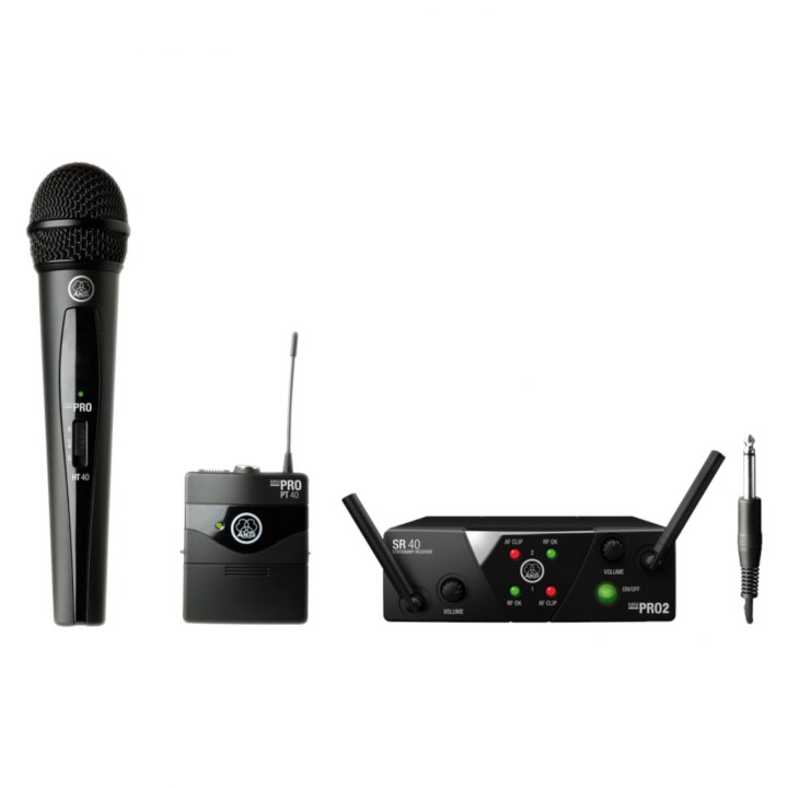 Akg - WMS40 Mini Dual Mix Sistema Wireless con Radiomicrofono e Bodypack