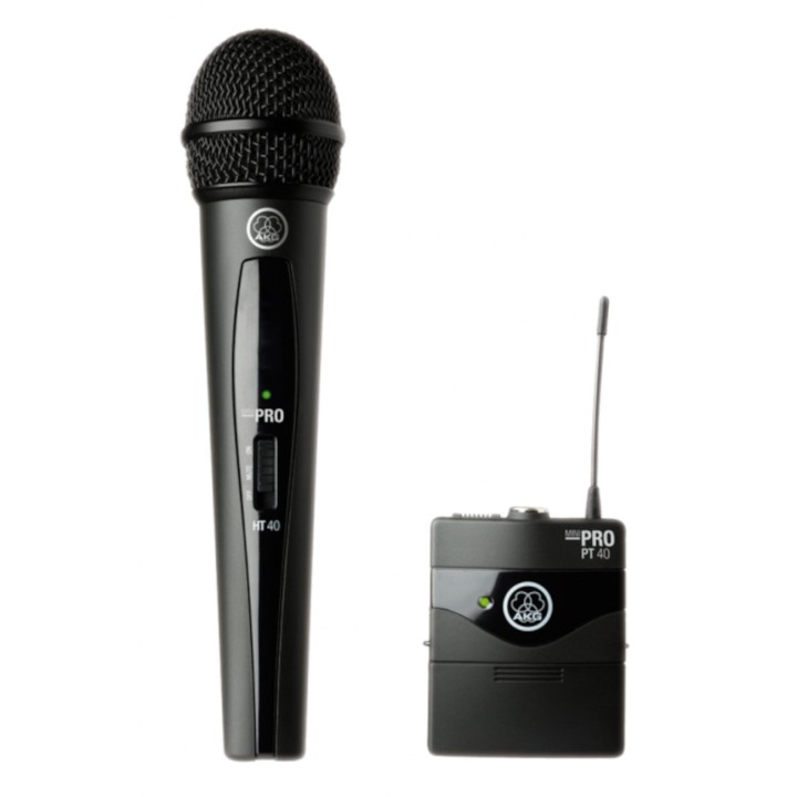 Akg - WMS40 Mini Dual Mix Sistema Wireless con Radiomicrofono e Bodypack
