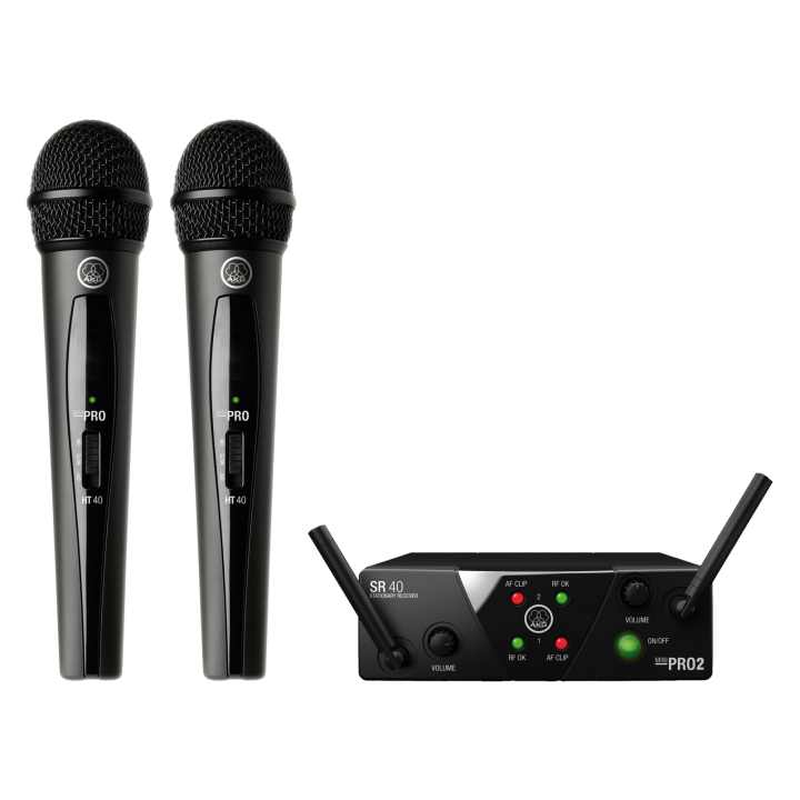 Akg - WMS 40 Mini Dual Vocal  SIstema Wireless con 2 Radiomicrofoni