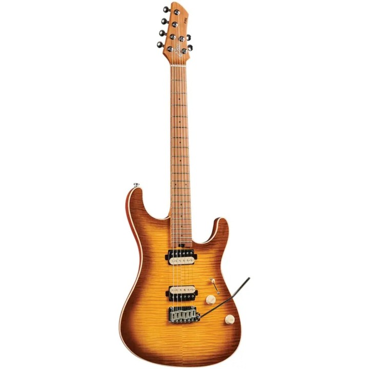 Eko Fire 401 Aurora Flamed Amber Burst - Chitarra elettrica