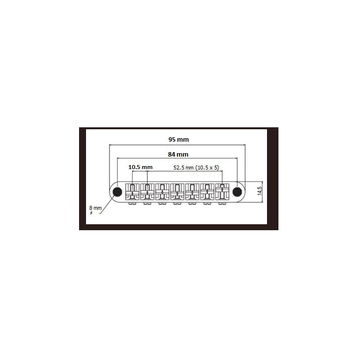 TonePros - TP7 B - 7 Tune-O-Matic Bridge