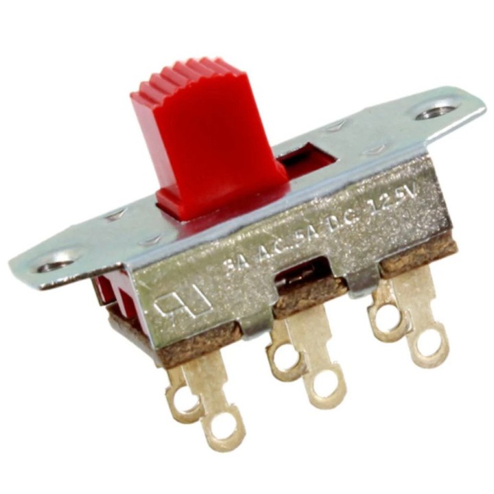 AllParts - EP-0260-026 RED ON-ON SLIDE SWITCH