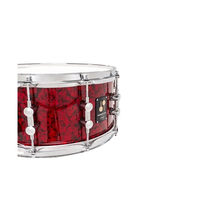 Sonor Momentum Series Rullante 14"x6.5" In Acero - Red Pearl