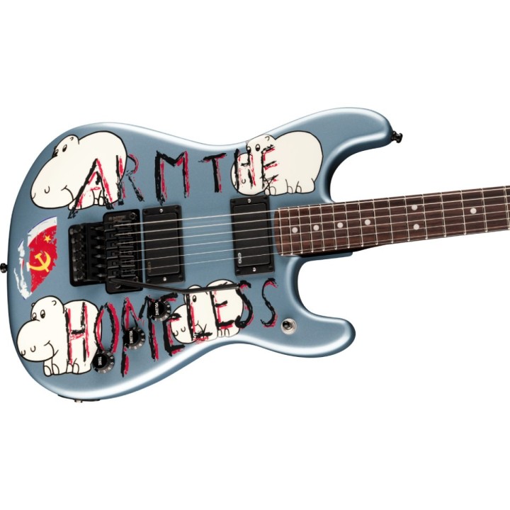 Fender - Tom Morello "Arm The Homeless", Rosewood Fingerboard, Blue Ice Metallic