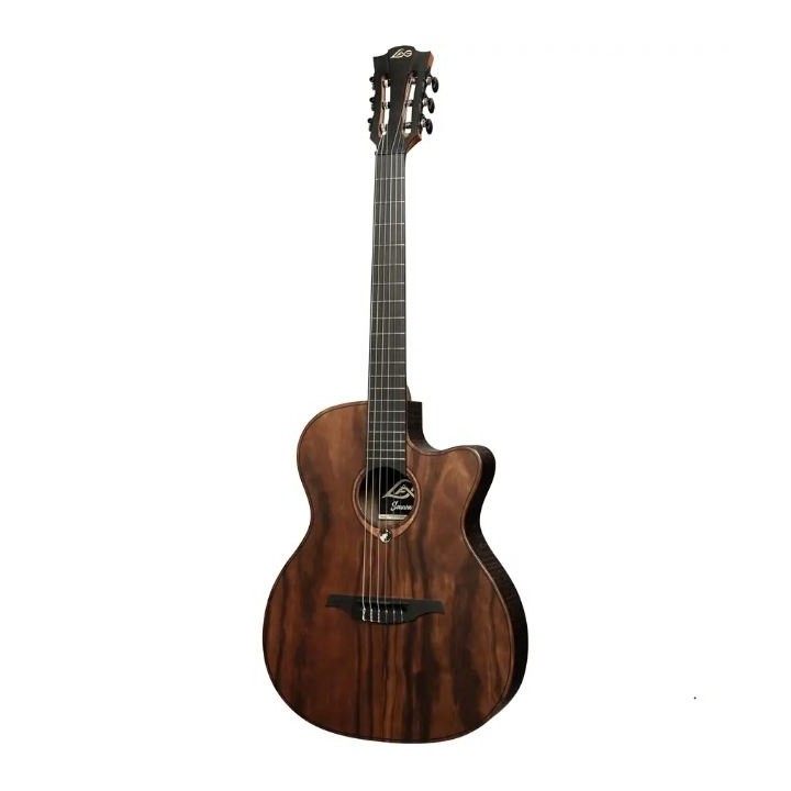 Lag - Sauvage-N-Asce Chitarra Acustica Nylon Auditorium Cutaway Slim