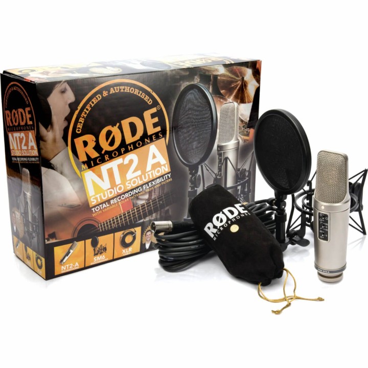 Rode - NT2-A Bundle Microfono a Condensatore Multi-Pattern Doppia Capsula 1”