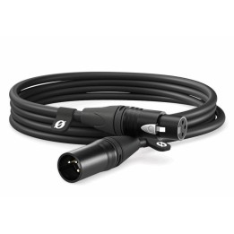 Rode - XLR3M Black Cavo Microfono XLR da 3 metri