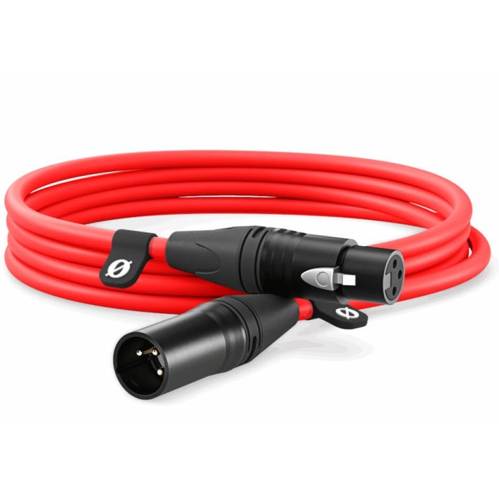 Rode - XLR3M Red Cavo Microfono XLR da 3 metri