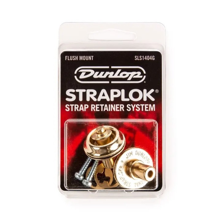 Acquista Dunlop Sls1404g Straplok Flush Mount Strap Retainer System, Gold 4505670 online | Merula Strumenti Musicali