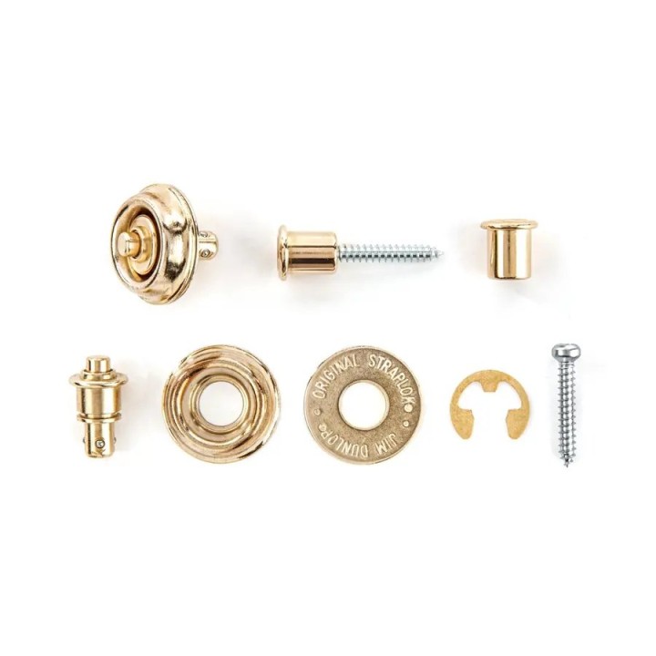 Acquista Dunlop Sls1404g Straplok Flush Mount Strap Retainer System, Gold 4505670 online | Merula Strumenti Musicali