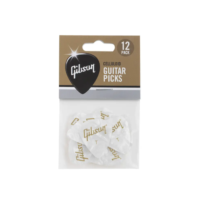 Gibson - APRW12-74T Pearloid White Thin Pack/12