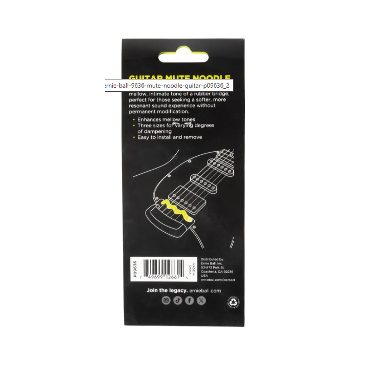 Acquista Ernie Ball 9636 Mute Noodle Guitar online | Merula Strumenti Musicali