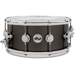 Drum Workshop DW Snare Drum Satin Black over Brass 14"x6,5" - Drvd6514svcbk Rullante in ottone