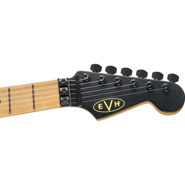 EVH - Limited Edition Striped Series Frankenstein Frankie BLK/YLW, DISTRESSED