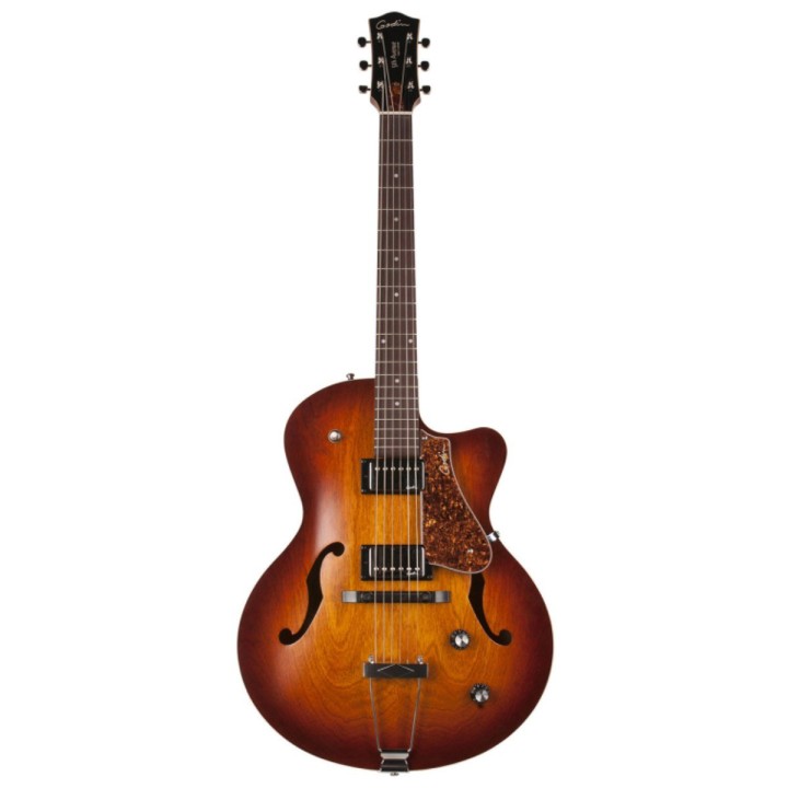 Godin - 5th Avenue Cw Kingpin II HB Cognac Burst