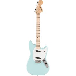 Squier - Sonic Mustang, Maple Fingerboard, White Pickguard, Daphne Blue