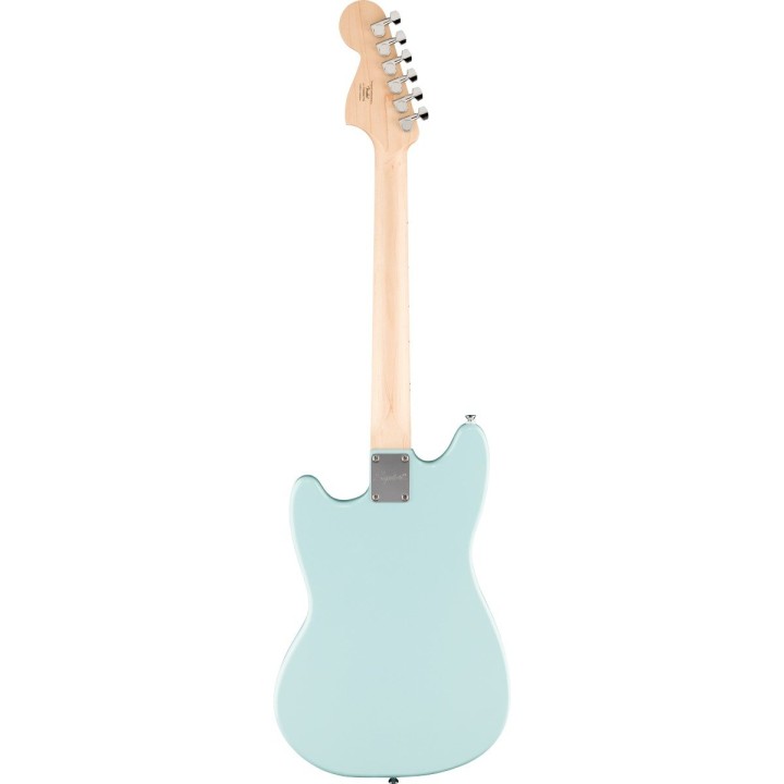 Squier - Sonic Mustang, Maple Fingerboard, White Pickguard, Daphne Blue