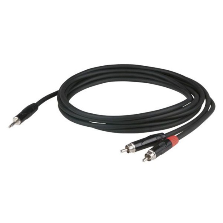 DAP - Stereo Mini Jack - 2 RCA Male 3m