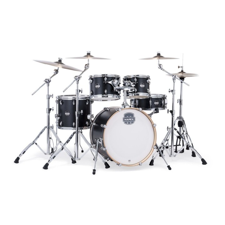 Mapex Mars Maple Series Fusion Set 5 Pz Matte Black - Mm504sfkd
