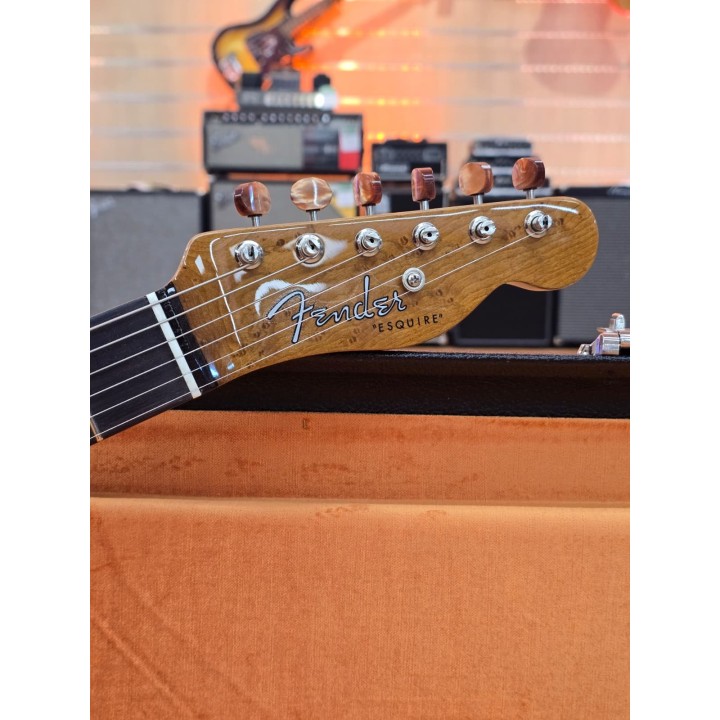 Fender - Artisan Buckeye Double Esquire NOS, Rosewood Fingerboard, Aged Natural