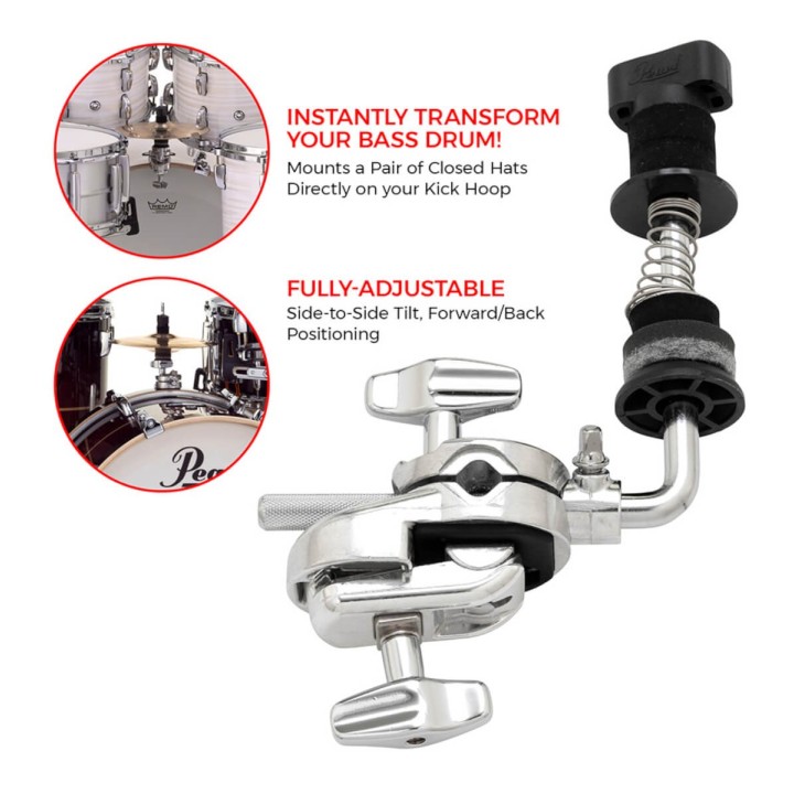 Pearl - CLA-130 Stand Hi-Hat con Clamp da Cassa