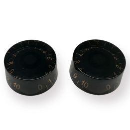 Acquista Axlabs Ax-L523-2 Speed Knob Aged Black/White Font 2pcs online | Merula Strumenti Musicali