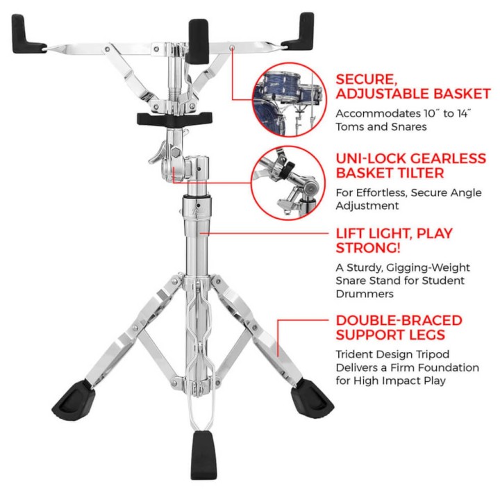 Acquista PEARL S-830 Snare Stand online | Merula Strumenti Musicali